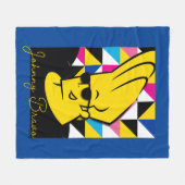 Johnny Bravo Pop Art Graphic Fleece Deken (Voorkant (Horizontaal))