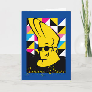 Johnny Bravo Pop Art Graphic Kaart