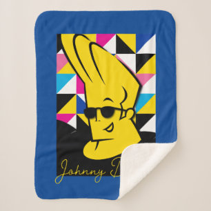 Johnny Bravo Pop Art Graphic Sherpa Deken
