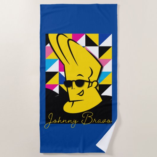 Johnny Bravo Pop Art Graphic Strandlaken (Voorkant)