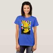Johnny Bravo Pop Art Graphic T-shirt (Voorkant volledig)