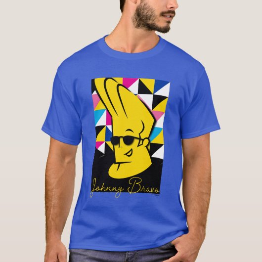 Johnny Bravo Pop Art Graphic T-shirt (Voorkant)