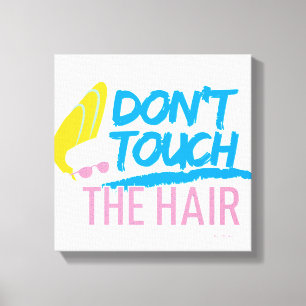 Johnny Bravo - Raak de haarfoto niet aan Canvas Afdruk