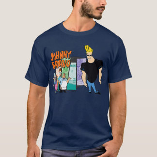 Johnny Bravo Vrienden grappig T-shirt