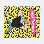 Johnny Bravo - Woah Momma Fleece Deken (Voorkant (Horizontaal))
