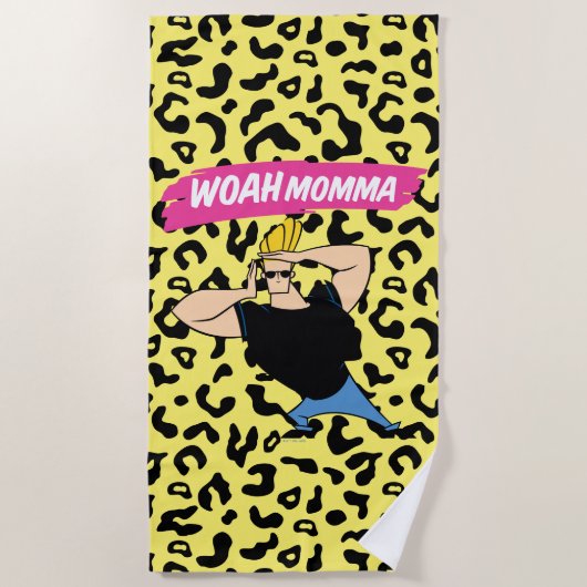 Johnny Bravo - Woah Momma Strandlaken (Voorkant)