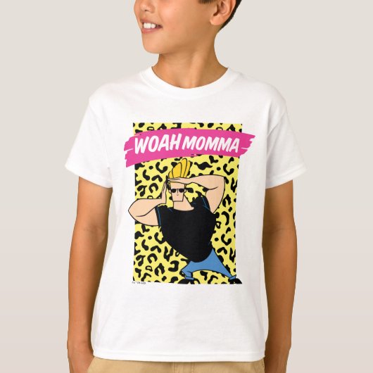 Johnny Bravo - Woah Momma T-shirt (Voorkant)