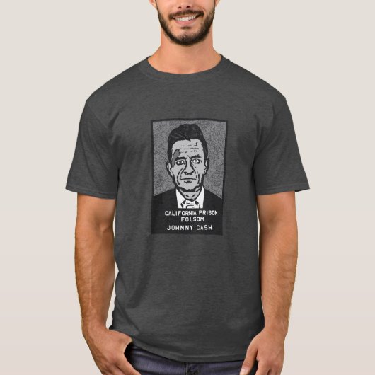 Johnny Cash - Mok Shot T-shirt (Voorkant)