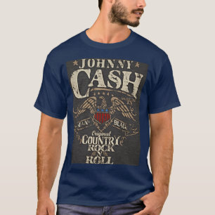 Johnny Cash Originele Country Rock and Roll grappi T-shirt