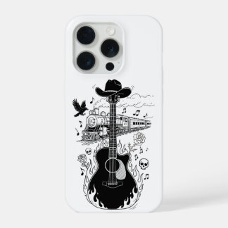 Johnny Cash Theme Phone Case iPhone 15 Pro Hoesje