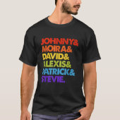 Johnny en Moira en David en Alexis T-shirt (Voorkant)