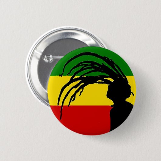 johnny fife rasta flag button (Voorkant /achterkant)