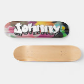 Johnny Graffiti Custom Personalized Skateboard (Horizontaal)