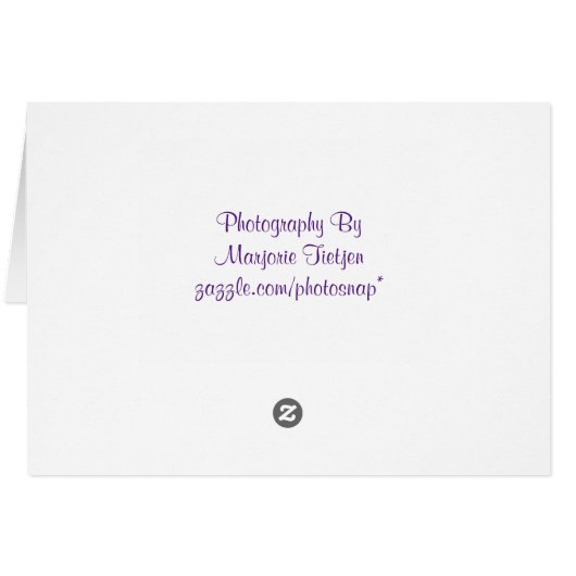 Johnny Jump Up Bedankt kaart (Achterkant Horizontaal)