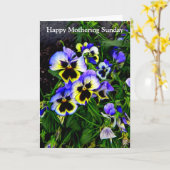 Johnny Jump Up Kaart (Gele Bloem)