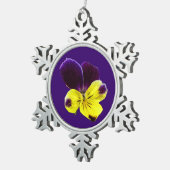 Johnny Jump Up Tin Sneeuwvlok Ornament (Rechts)