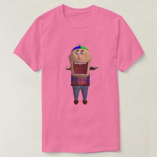 Johnny Open Mond Shirt (Design voorkant)