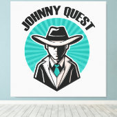 Johnny Quest Canvas Afdruk (Insitu (Houten vloer))
