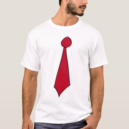 Johnny Scribble Stropdas T-shirt (Voorkant)