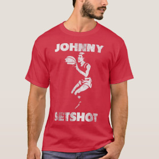 JOHNNY SETSHOT a funny basketball graphic  T-shirt