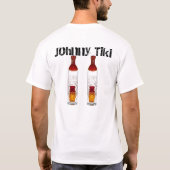 Johnny Tiki #11 Tequila Bottles Jersey "T" T-shirt (Achterkant)