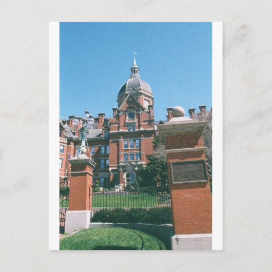 Johns Hopkins Hospital Briefkaart (Voorkant)