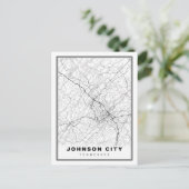 Johnson City Map Briefkaart (Staand voorkant)