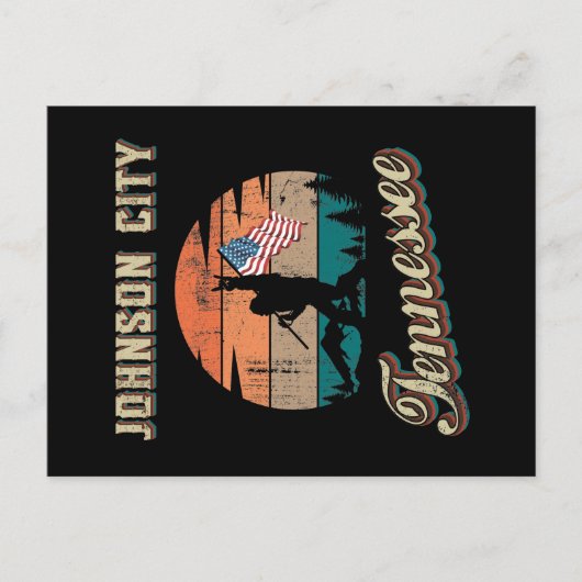 Johnson City Tennessee Briefkaart (Voorkant)
