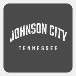 Johnson City Tennessee TN Vierkante Sticker
