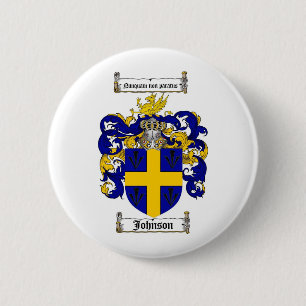 JOHNSON FAMILY CREST - JOHNSON COAT OF ARMS RONDE BUTTON 5,7 CM