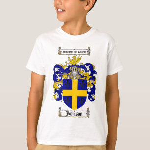 JOHNSON FAMILY CREST - JOHNSON COAT OF ARMS T-SHIRT