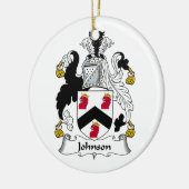 Johnson Family Crest Keramisch Ornament (Links)