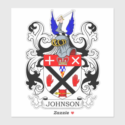 Johnson Family Crest Sticker (Vel)