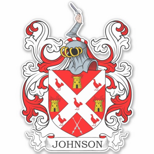 Johnson Family Crest Sticker (Voorkant)
