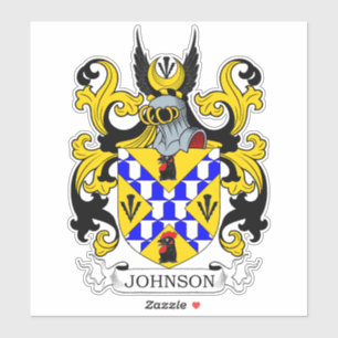Johnson Family Crest Sticker