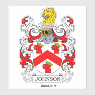 Johnson Family Crest Sticker