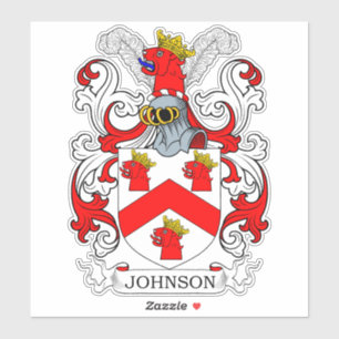 Johnson Family Crest Sticker