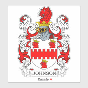 Johnson Family Crest Sticker
