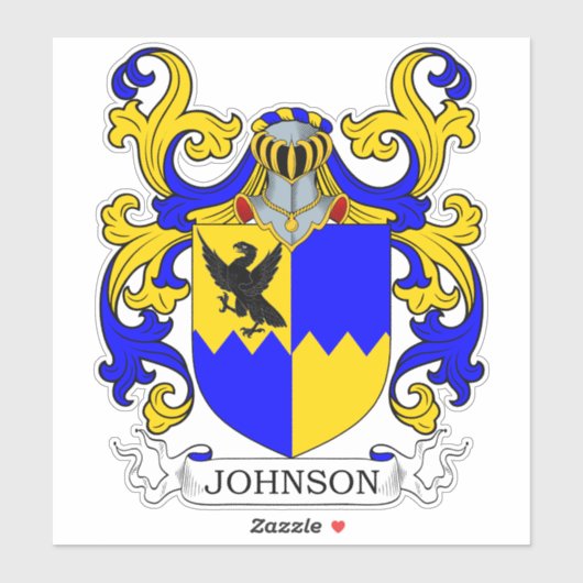 Johnson Family Crest Sticker (Vel)