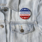 Johnson For President Ronde Button 5,7 Cm (In situ)