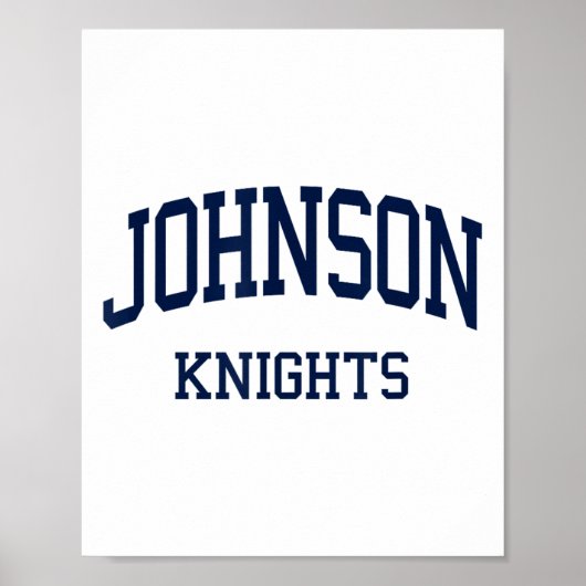 Johnson High School heeft Gainesville Ga Retro Spo Poster (Voorkant)