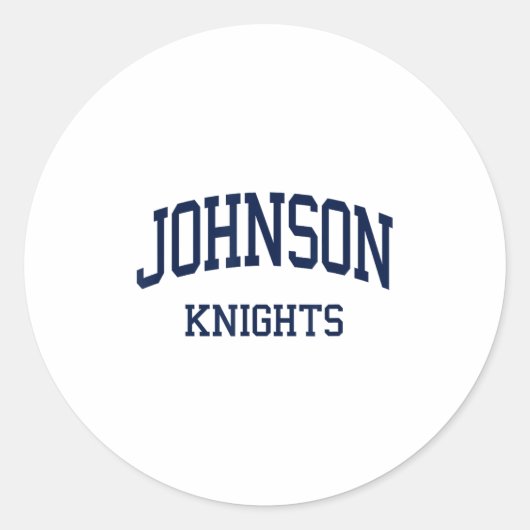 Johnson High School heeft Gainesville Ga Retro Spo Ronde Sticker (Voorkant)