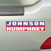 Johnson Humphrey Bumpersticker (Op auto)