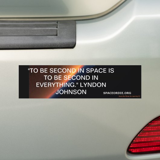 Johnson Quote Bumpersticker (Op auto)