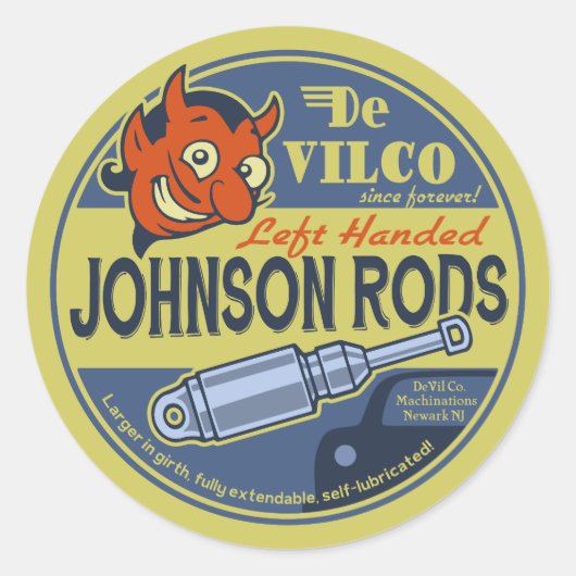 Johnson Rods L Ronde Sticker (Voorkant)