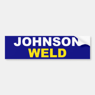 Johnson-Weld Bumpersticker