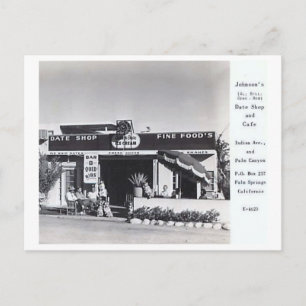 Johnson's Cafe, Palm Springs, Californische Vintag Briefkaart