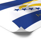 Johnston Atoll Flag Poster Print (Hoek)