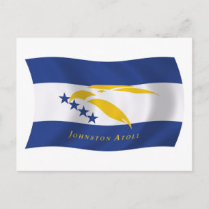 Johnston Atoll Vlag Ansichtkaart Briefkaart