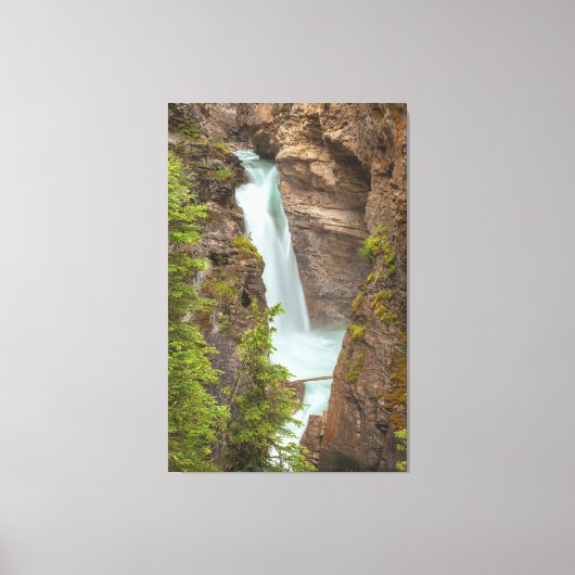 Johnston Canyon Herfsten Canvas Afdruk (Voorkant)